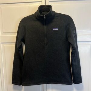 Patagonia Women’s 1/4 Zip Better Sweater Size Women’s Small Color Black
